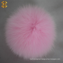 Popular Accessory Bag Hat Garment Use Fur Ball Keychain Real Fox Fur Pom Poms